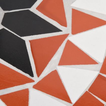 Основа за чадър, теракота и бяло, кръгла, 12 кг