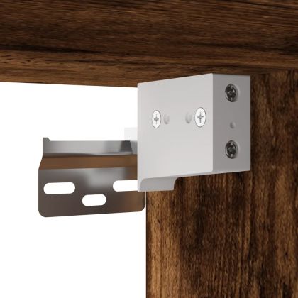 Стенни ТВ шкафове 2 бр опушен дъб 40x30x30 см инженерно дърво