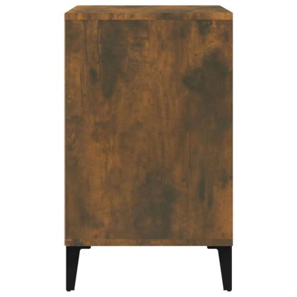 Шкаф за обувки, опушен дъб, 102x36x60 см, инженерно дърво