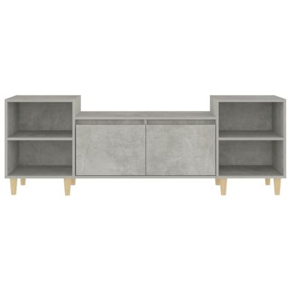 ТB шкаф, сив, 160x35x55 см, инженерно дърво