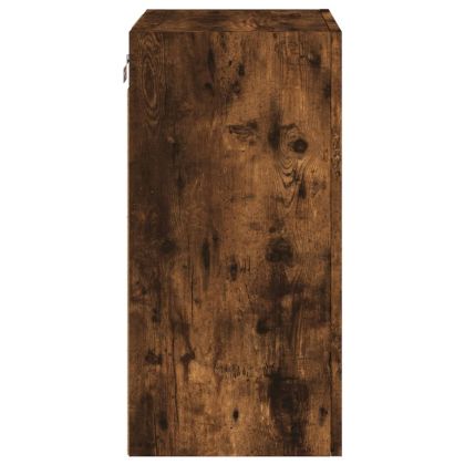 ТB стенен шкаф, опушен дъб, 40,5x30x60 см, инженерно дърво