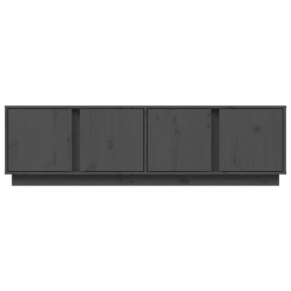 ТВ шкаф, сив, 140x40x40 см, бор масив