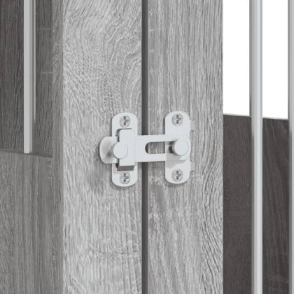 Клетка за куче мебел, сив сонома, 45x62x59 см, инженерно дърво