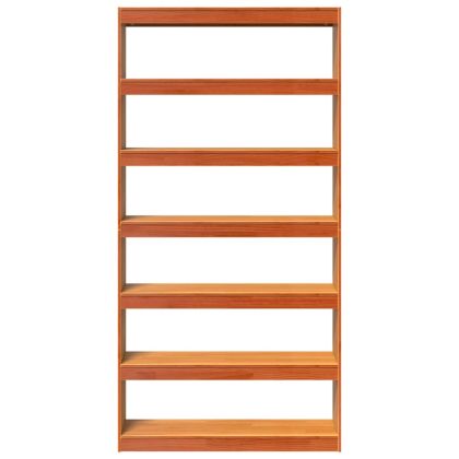 Библиотека/разделител за стая, 100x30x199,5 см, бор масив