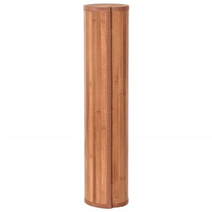 Килим, правоъгълен, кафяв, 60x1000 см, бамбук