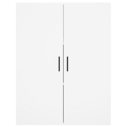 Висок шкаф, бял, 69,5x34x180 см, инженерно дърво