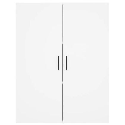 Висок шкаф, бял, 69,5x34x180 см, инженерно дърво