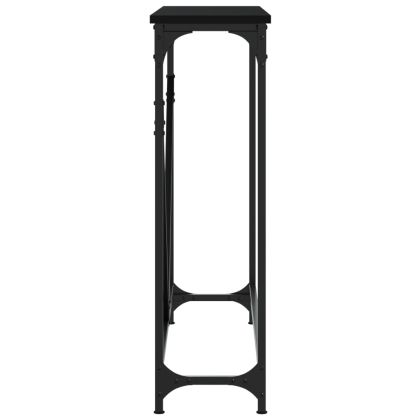 Конзолна маса, черна, 102x22,5x75 см, инженерно дърво