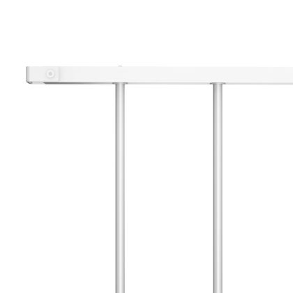 Ограден панел, прахово боядисана стомана, 1,63x0,75 м, бял