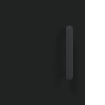 Висок шкаф, черен, 69,5x34x180 см, инженерно дърво