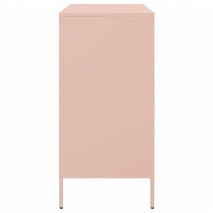 Бюфет, розов, 68x39x79 см, стомана