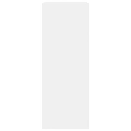 Шкаф за обувки, бял, 52x37,5x100 см, инженерно дърво