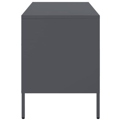 ТВ шкаф, антрацит, 68x39x50,5 см, стомана