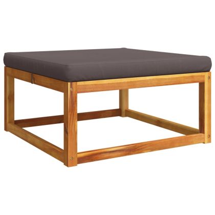 Градински комплект дивани, 11 части, с възглавници, дърво, акация и въже