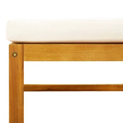 Градински комплект от 5 дивана с възглавници, дърво, акация и въже