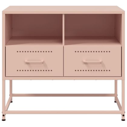 ТВ шкаф, розов, 68x39x60,5 см, стомана