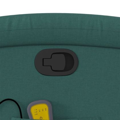 Изправящ масажен наклоняем стол, тъмнозелен, текстил