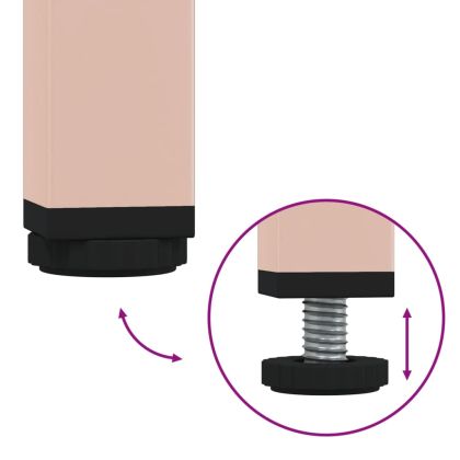 Висок шкаф, розов, 68x39x113 см, стомана