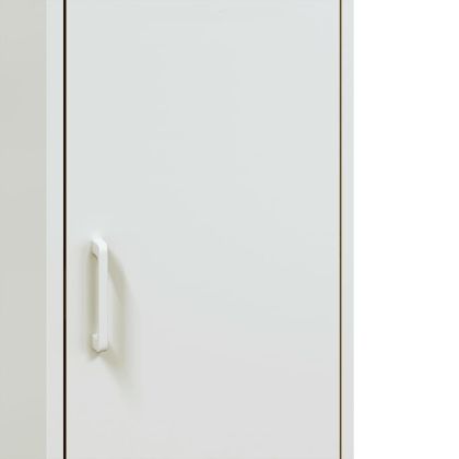 Висок шкаф, бял, 36x39x113 см, стомана