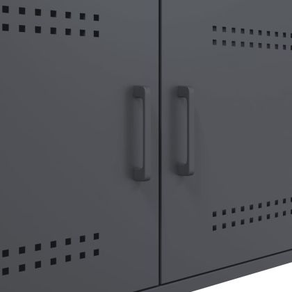 Маса за кафе, антрацит, 68x50x50,5 см, стомана