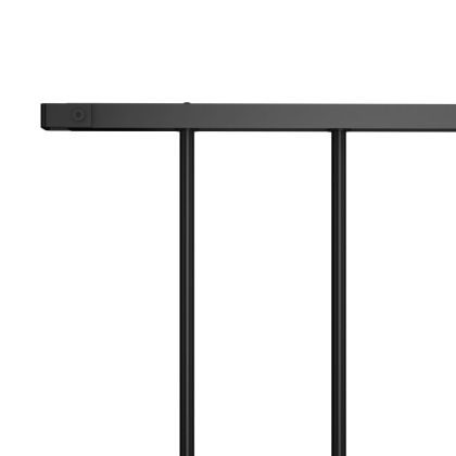 Ограден панел, прахово боядисана стомана, 1,63x1,25 м, черен