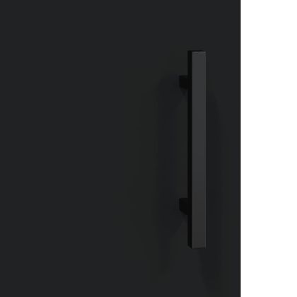 Стенни шкафове, 2 бр, черни, 69,5x34x90 см