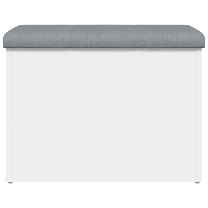 Пейка за съхранение, бяла, 62x42x45 см, инженерно дърво