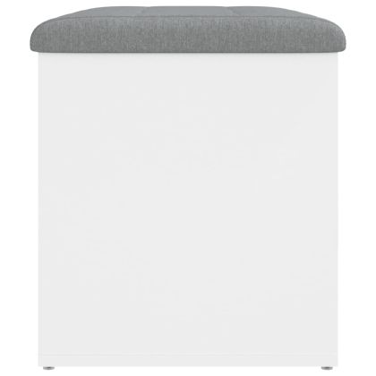 Пейка за съхранение, бяла, 62x42x45 см, инженерно дърво