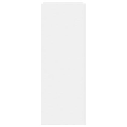 Шкаф за обувки, бял, 52x37,5x100 см, инженерно дърво