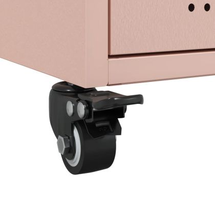 Бюфет, розов, 36x39x72 см, стомана