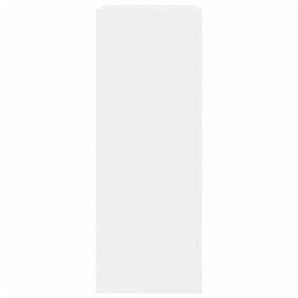 Шкаф за обувки, бял, 74,5x37,5x100 см, инженерно дърво