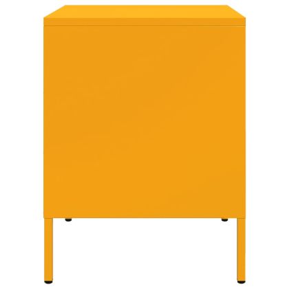 Нощно шкафче, горчица жълто, 36x39x50,5 см, стомана