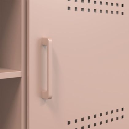 ТВ шкаф, розов, 100,5x39x50,5 см, стомана