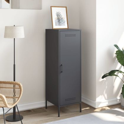 Висок шкаф, антрацит, 36x39x113 см, стомана
