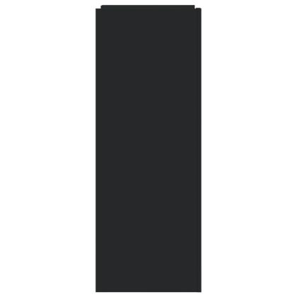 Шкаф за обувки, черен, 52x37,5x100 см, инженерно дърво