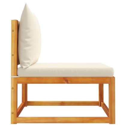 Градински диван без подлакътници с възглавници, дърво, акация и въже