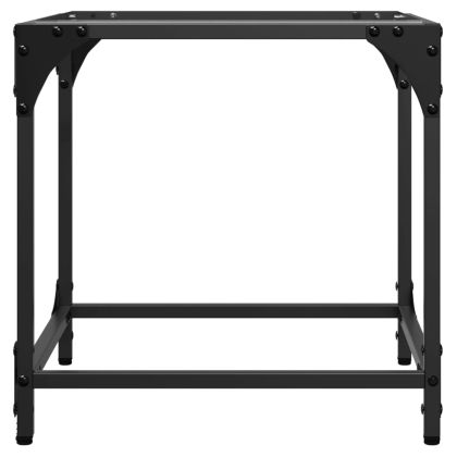 Маси за кафе с прозрачен стъклен плот 2 бр 40x40x40 см стомана