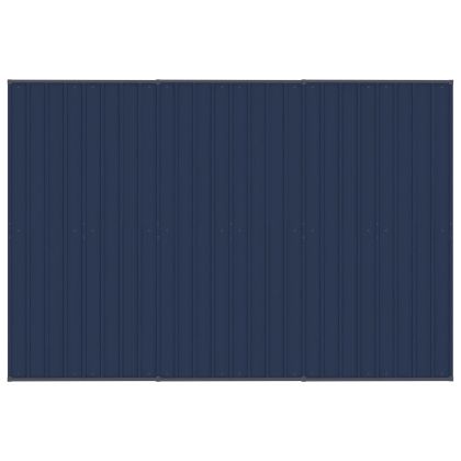 Дворна клетка за кучета с покрив, стомана, 5,53 м²