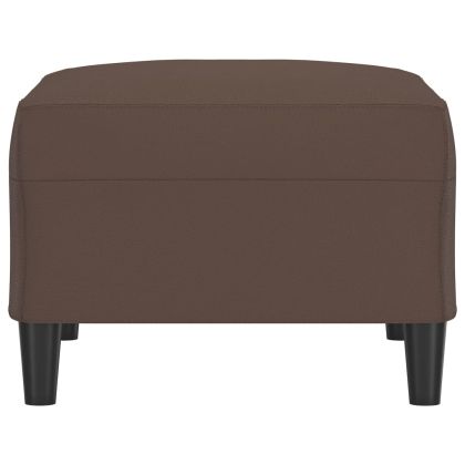 Табуретка, кафява, 70x55x41 см, изкуствена кожа