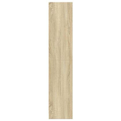Библиотека, сонома дъб, 57x28,5x141 см, инженерно дърво