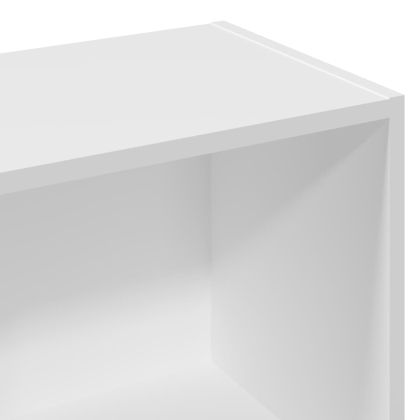 Библиотека, бяла, 57x28,5x107,5 см, инженерно дърво