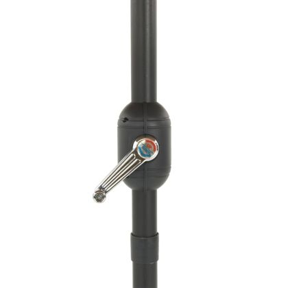 Градински чадър със стоманен прът, син, 324x324x247 см