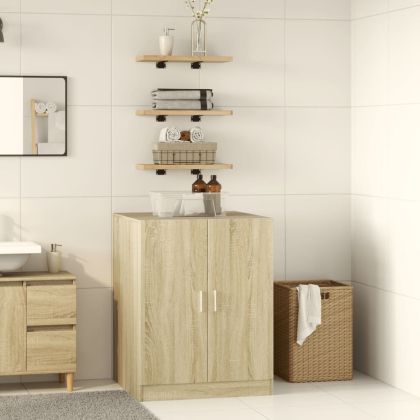 Шкаф за пералня сонома дъб 70,5x71,5x91,5 см