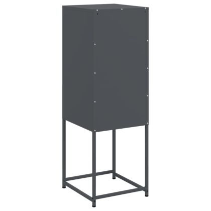 Висок шкаф, антрацит, 36x39x107 см, стомана