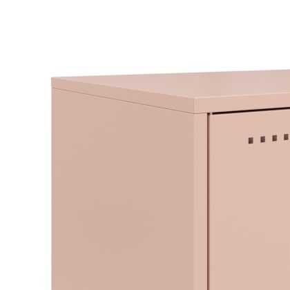 ТВ шкаф, розов, 68x39x60,5 см, стомана