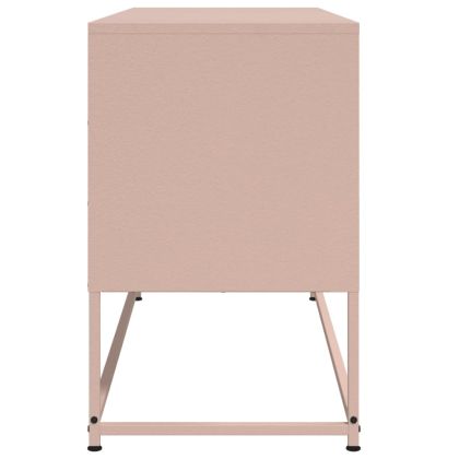 Висок шкаф, розов, 36x39x123 см, стомана