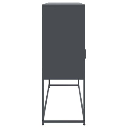 Бюфет, антрацит, 100,5x39x107 см, стомана