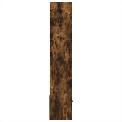 Библиотека, опушен дъб, 70x36x189 см, инженерно дърво