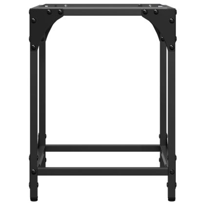 Маси за кафе с прозрачен стъклен плот 2 бр 30x30x40 см стомана