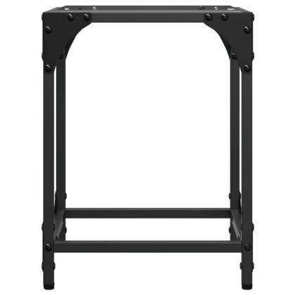 Маси за кафе с прозрачен стъклен плот 2 бр 30x30x40 см стомана